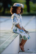 716068 Curls With Floral Dress A4 Photo Print