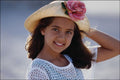 716072 Rose On Hat With Smile A4 Photo Print