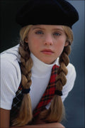 716080 Girl With Pigtails A4 Photo Print