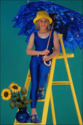 716087 Girl With Ladder A4 Photo Print