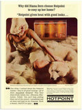 718 hotpoint heater diana dors 1970s 2 Vintage Advert A4 Photo Print