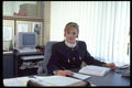 719001 Woman At Office Desk A4 Photo Print