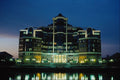 719043 Office Building At Night, Salford Quays, Manchester, England A4 Photo Print
