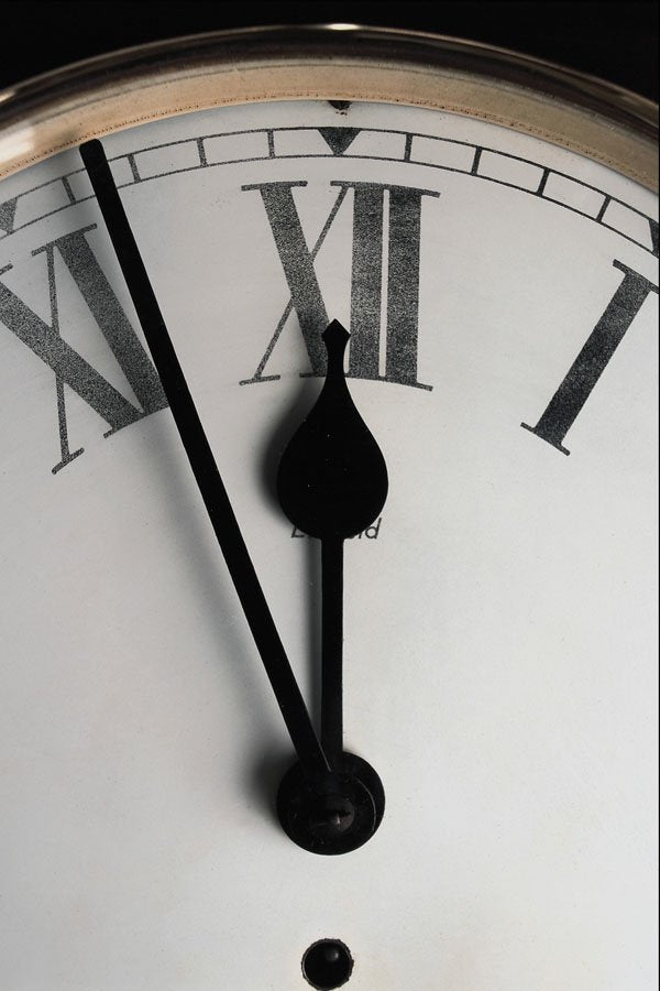 719047 Clock Hands Showing 11 57 A4 Photo Print