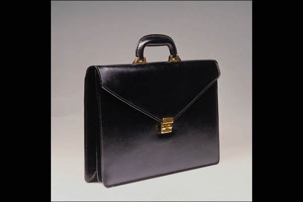 719069 Leather Briefcase A4 Photo Print