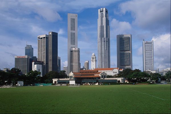 719077 Towers Of The Business District, Singapore A4 Photo Print