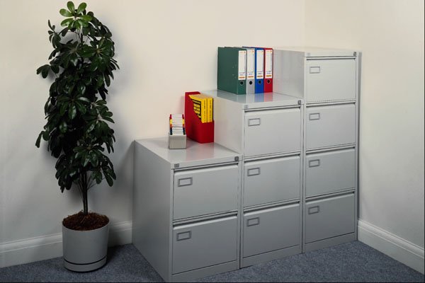719088 Group Of Filing Cabinets In Corner A4 Photo Print