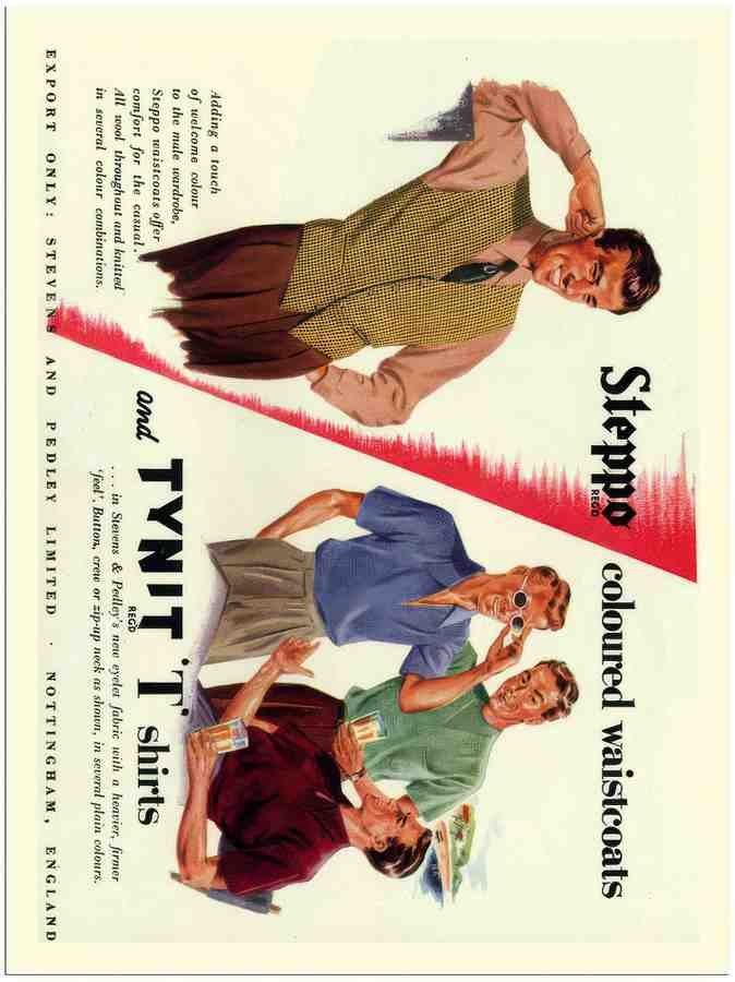 72 steppo tynit tshirt menswear advert 2 Vintage Advert A4 Photo Print