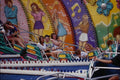 721019 Riders Whiz By Disco Art At Central Canadian Exhibition, Ottawa, Canada A4 Photo Print