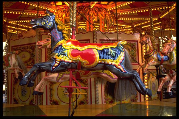 721049 Carousel Horse At The Fairground A4 Photo Print