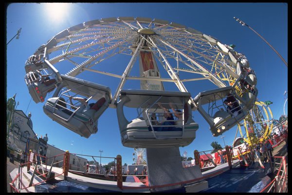 721050 Fair Ride At The Central Canadian Exhibition, Ottawa, Canada A4 Photo Print