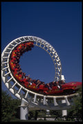 721053 Sea World Roller Coaster A4 Photo Print