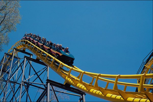 721060 Roller Coaster In Virginia A4 Photo Print