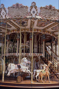 721064 Carousel, Fontainebleu, Seine Et Marne, France A4 Photo Print