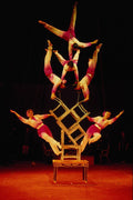 721083 Chinese Circus Acrobats And Chairs Act, England A4 Photo Print