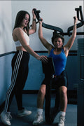 722016 Tara And Lynn On Lat Pull down Machine, Gym A4 Photo Print
