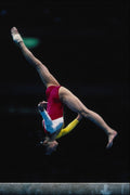 722022 Chinese Team, Cartwheel, Balance Beam, Atlanta Olympics, 1996 A4 Photo Print