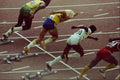 722058 Track And Field, Runners Leaving The Starting Block A4 Photo Print