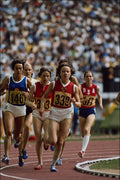722062 Track And Field, Women's 400 Meter Race On An Olympic Track A4 Photo Print