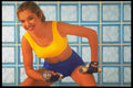 722066 Girl Lifting Weights A4 Photo Print