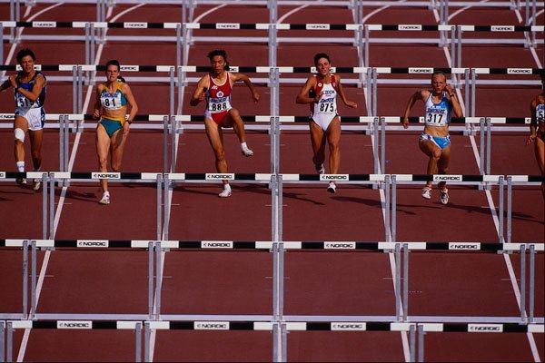 722077 Heptathlon, Hurdles A4 Photo Print