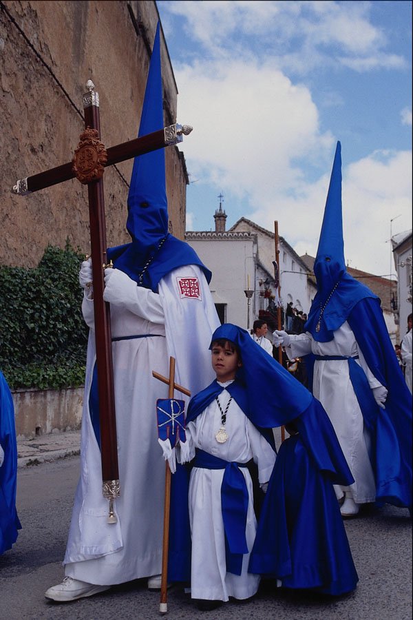724082 Easter Week Procession, Ronda, Malaga Province, Spain A4 Photo Print