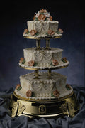 724094 Wedding Cake On Gold Base A4 Photo Print