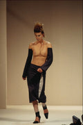 725000 Alexander McQueen, Raw Silk And Cotton Skirt A4 Photo Print