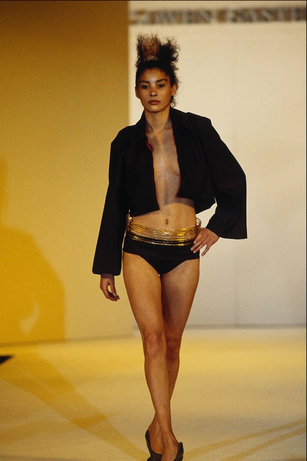 725002 Owen Gaster, Black Jacket And Black Pants A4 Photo Print