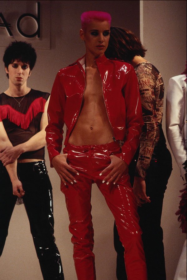 725006 Red Or Dead, Red PVC Suit A4 Photo Print