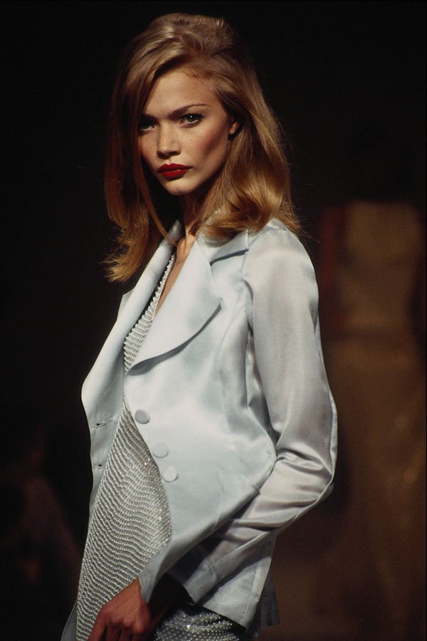 725010 Ben De Lisi, Gray Silk Jacket And Beaded Dress A4 Photo Print