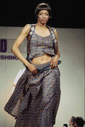 725016 Blue And Gold Skirt And Top A4 Photo Print