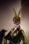 725038 Philip Treacy, Yellow And Black Feather Hat A4 Photo Print