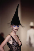 725043 Philip Treacy, Velvet And Lace Spire Hat A4 Photo Print