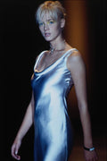 725047 Amanda Wakeley, Blue Satin Dress A4 Photo Print