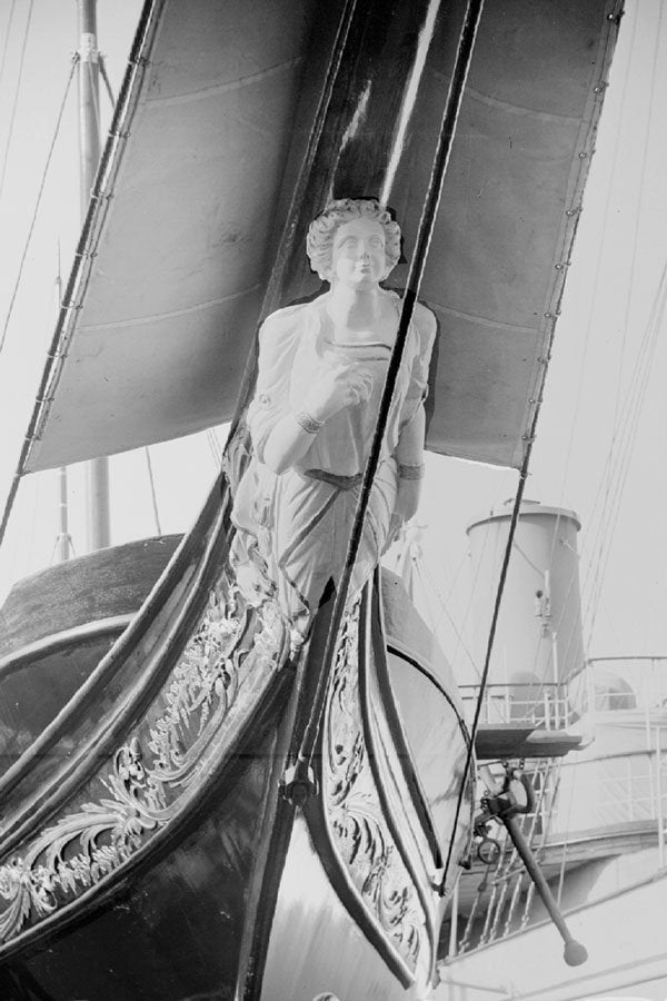 726005 Figure Head On Steam Yacht Sylvana, 1931 A4 Photo Print