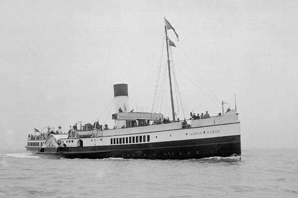 726006 Paddle Steamer Lorna Doone, 1931, Scotland A4 Photo Print