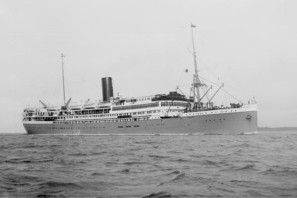 726018 Steam Ship Sibajak, 1928, Rotterdam A4 Photo Print