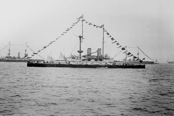 726055 HMS Howe At The Fleet Review, 1900 A4 Photo Print