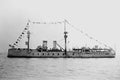 726058 German Man Of War Battleship At The Fleet Review, 1900 A4 Photo Print