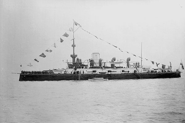 726060 Austrian War Ship, 1890 A4 Photo Print