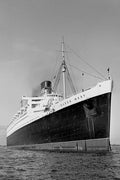 726062 RMS Queen Mary At Anchor In Solent, U.K., 1967, Ready For Last Sailing A4 Photo Print