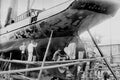 726064 Boatyard Men Working On Hull Of Steam Yacht Gladys, 1885 A4 Photo Print
