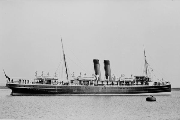 726069 Steam Ship Ferry, SS Roebuck Of Milford, 1905 A4 Photo Print