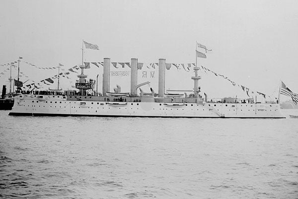 726073 USS Brooklyn War Ship, 1887 A4 Photo Print