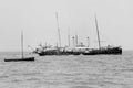726079 British Navy Paddle Steamer, HMS Research A4 Photo Print