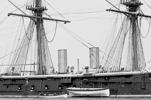 726087 HMS Bellerophone, 1895 A4 Photo Print