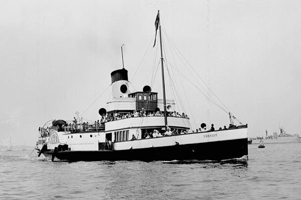 726096 Paddle Steamer Embassy A4 Photo Print