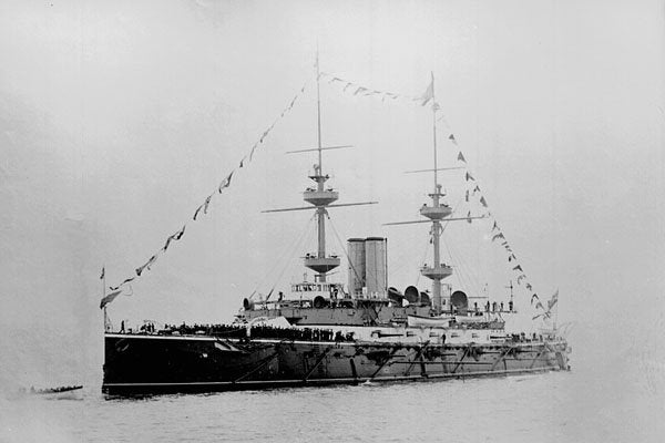 726097 British War Ship, Powerful Class, Late 1880's A4 Photo Print