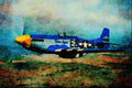 727013 P 51D _Mustang_, 44 73436, Breckonridge, Texas, U.S.A. A4 Limited Edition Watercolour Print